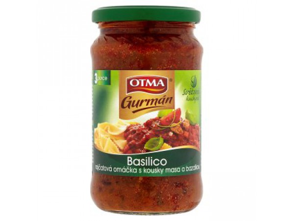 Otma Gurmán Basilico томатный соус с кусочками мяса и базиликом 350 г